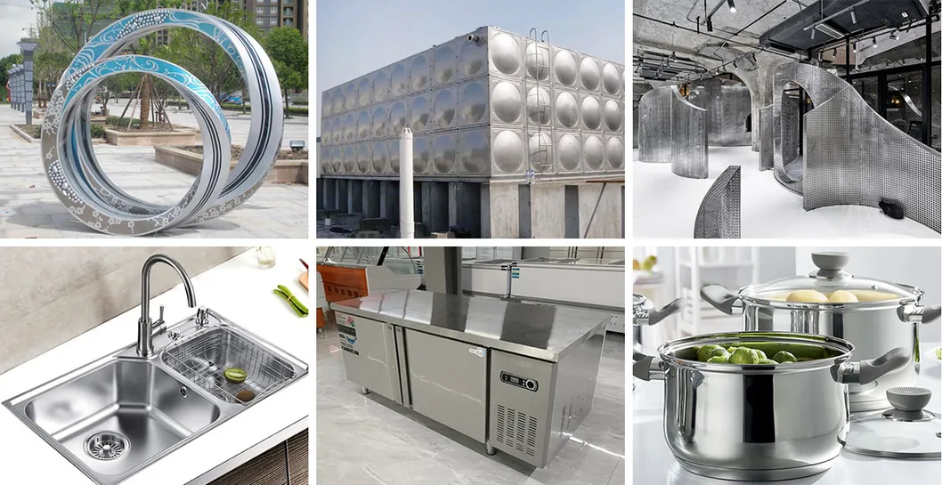 AISI ASTM Ss 304 201 316L Blacha ze stali nierdzewnej walcowana na zimno/gorąco, szczotkowana 1