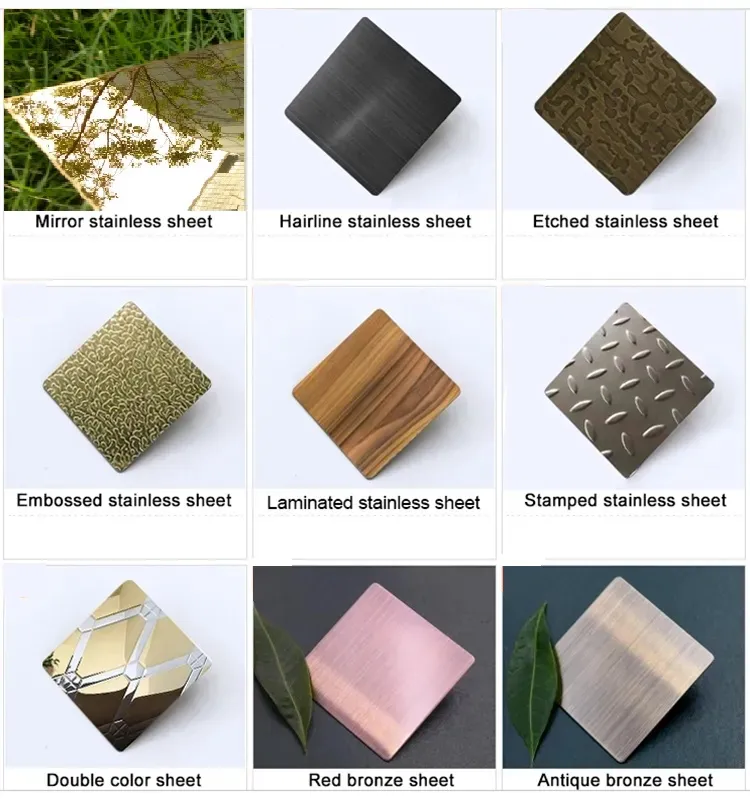 ASTM SUS316L Płytka ze stali nierdzewnej, walcowana na zimno 304L 304 Hot 201 Polerowana 2b 4K 8K Powierzchnia 321 310S Płytka wyrysowana 1