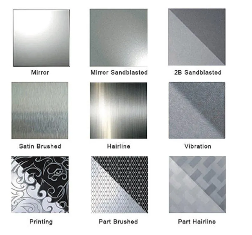 Blacha ze stali nierdzewnej 18 gauge, technika walcowania na zimno, powierzchnia BA, powierzchnia 2B 1