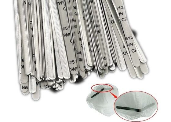 Drut mostkowy z aluminiową maską nosową do osłony twarzy 5 mm Naprawiono